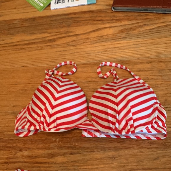 Xhilaration red and white stripe bikini - Picture 2 of 6